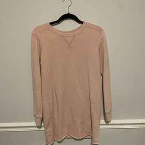 small pink abercrombie and fitch long sleeve dress
